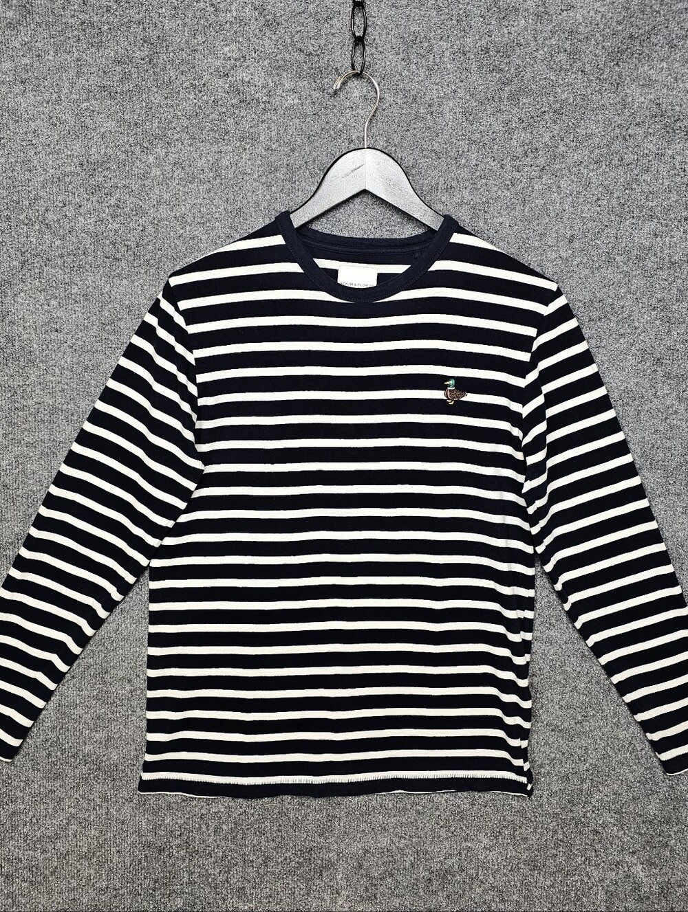 Denim & Flower Mallard Duck Stripec Long Sleeve Tee - Small